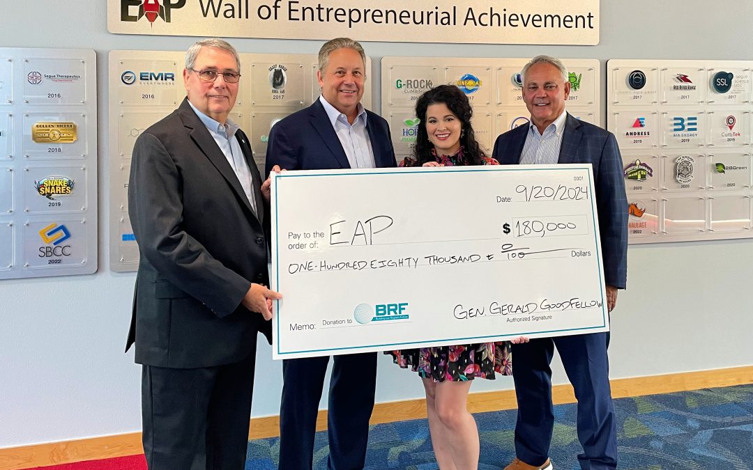 Brigadier General Gerald Goodfellow, United States Air Force (retired) donates $180,000 to BRF’s Entrepreneurial Accelerator Program